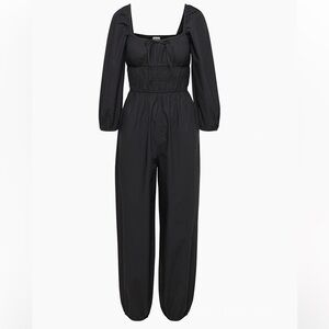 Wilfred  aritzia milkmaid black jumpsuit